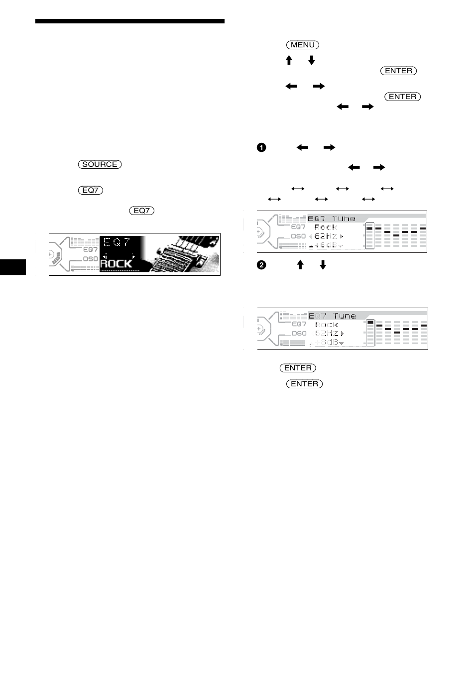 Setting the equalizer (eq7), 22 setting the equalizer (eq7) | Sony CDX-M850MP User Manual | Page 22 / 96