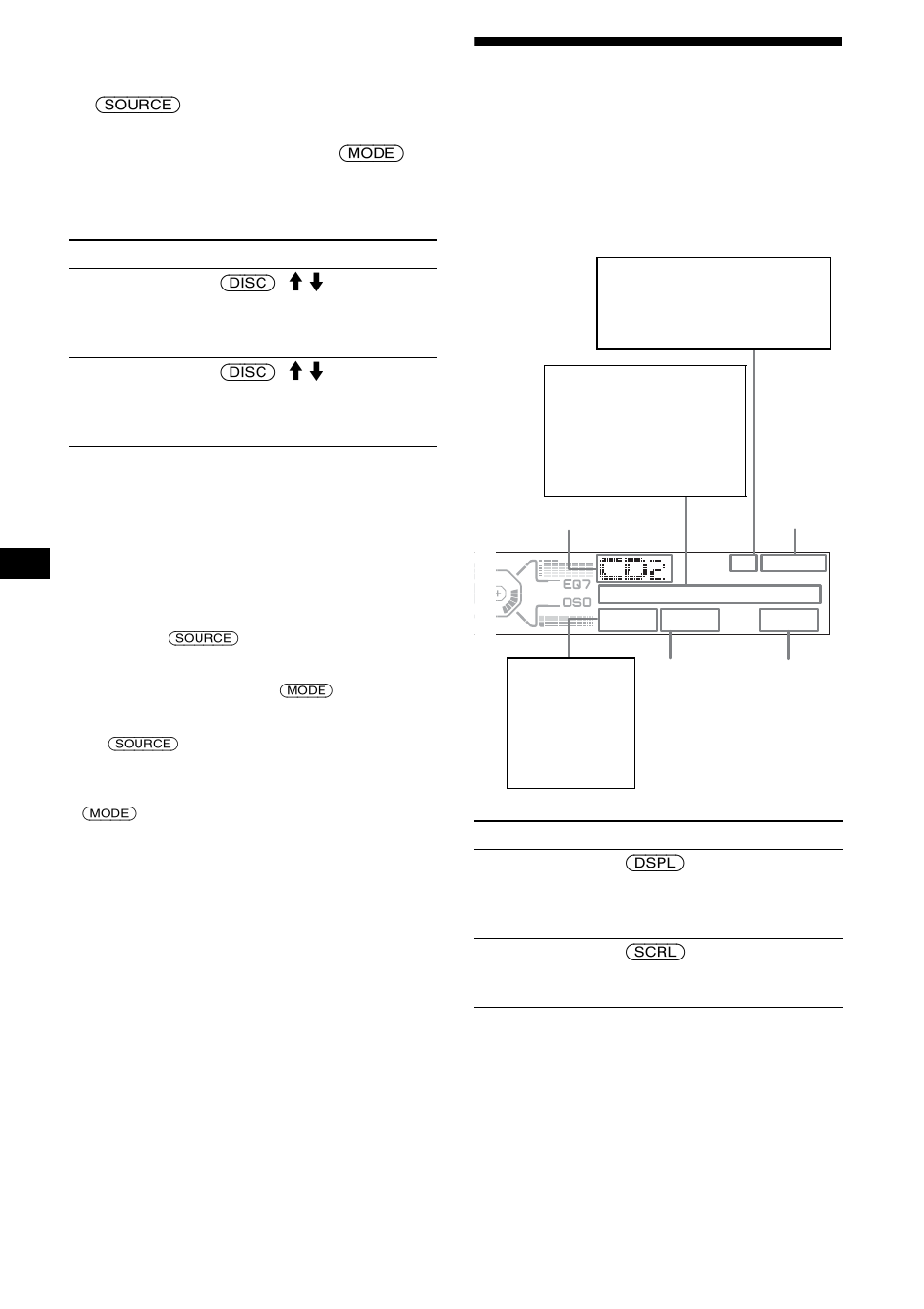 Rubriques d’affichage | Sony CDX-M850MP User Manual | Page 42 / 96