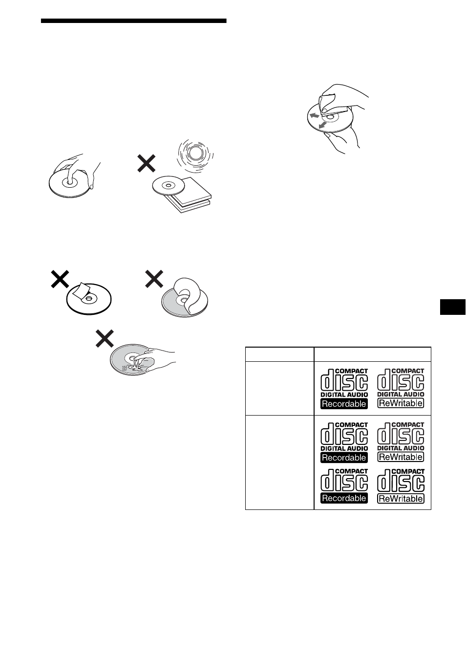 Notas sobre los discos, 7notas sobre los discos | Sony CDX-M850MP User Manual | Page 69 / 96