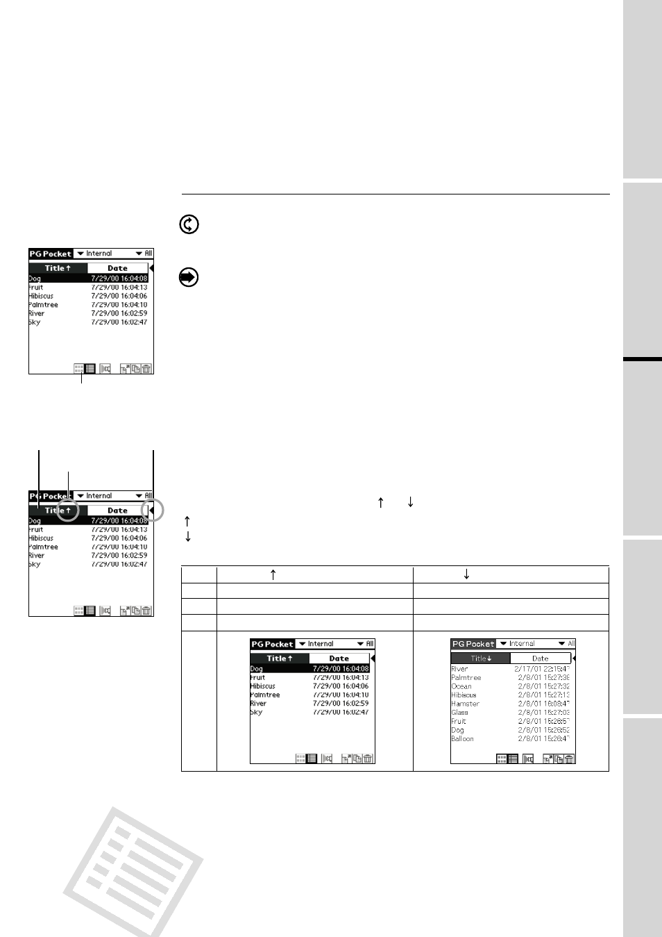 Selecting a picture in [list mode, Picturegear pocket | Sony PEG-S320 User Manual | Page 13 / 31