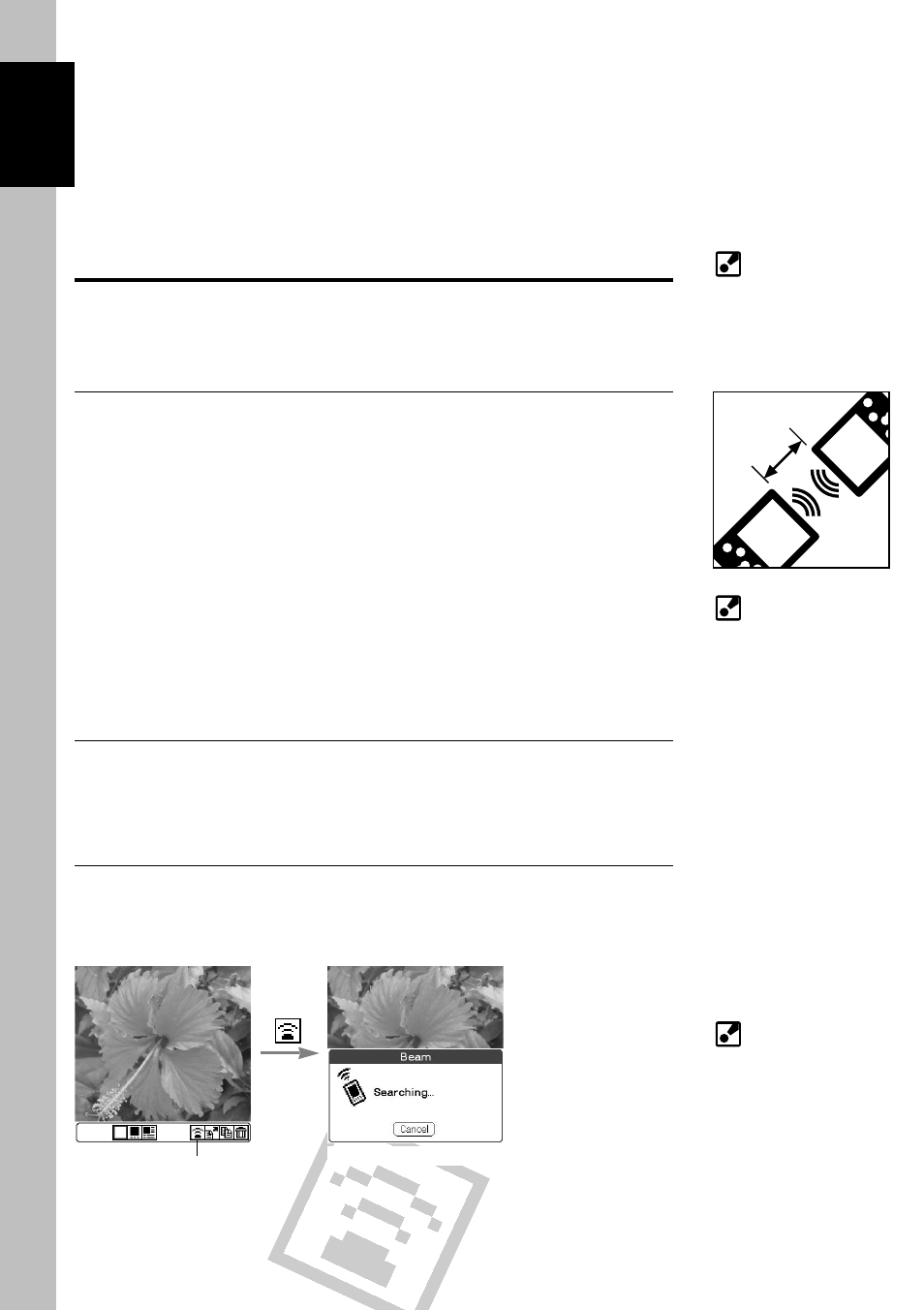 Beam pictures to another clie handheld, Preparations, Selecting a picture | Beam a picture, Advanced functions of picturegear pocket | Sony PEG-S320 User Manual | Page 20 / 31