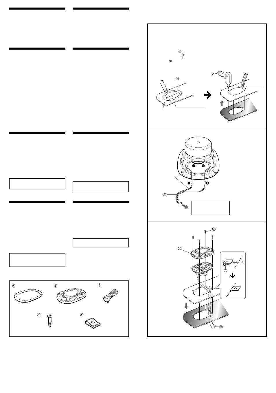13 c, Mounting montage, Montaje ƒw | Before mounting, Avant le montage, Antes del montaje, Precautions, Précautions, Precauciones, ˇ¥˛«e¶•“‘•n | Sony XS-V6945M User Manual | Page 2 / 2