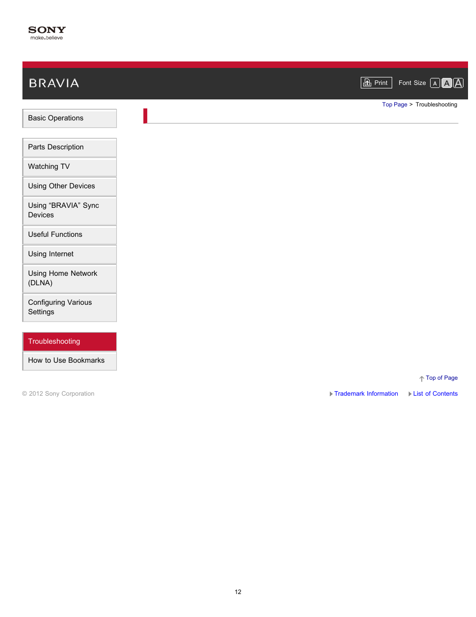 Troubleshooting | Sony XBR-65HX950 User Manual | Page 12 / 194