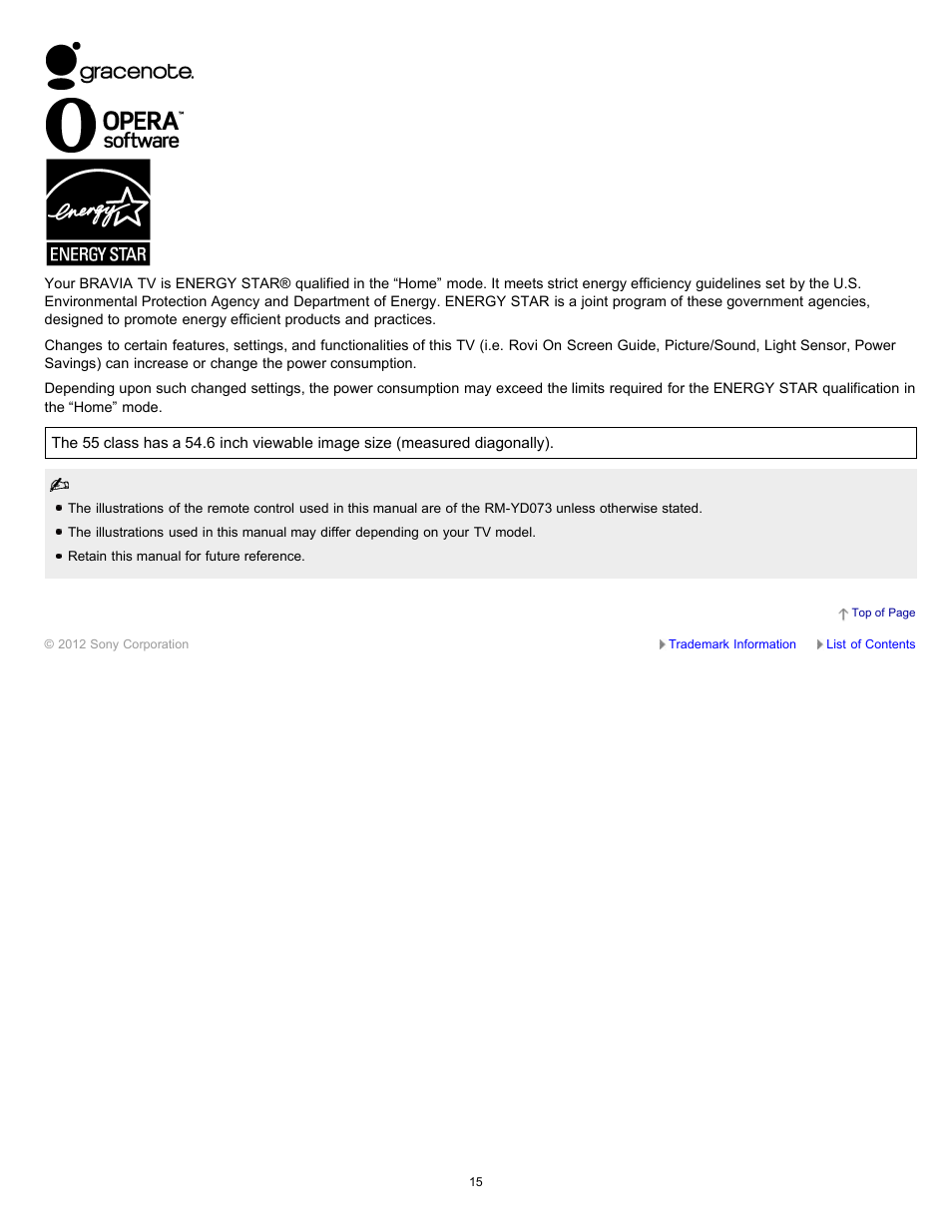 Sony XBR-65HX950 User Manual | Page 15 / 194