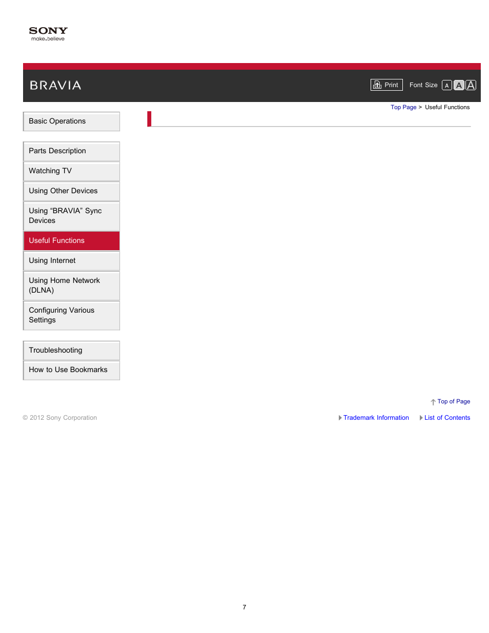 Useful functions | Sony XBR-65HX950 User Manual | Page 7 / 194