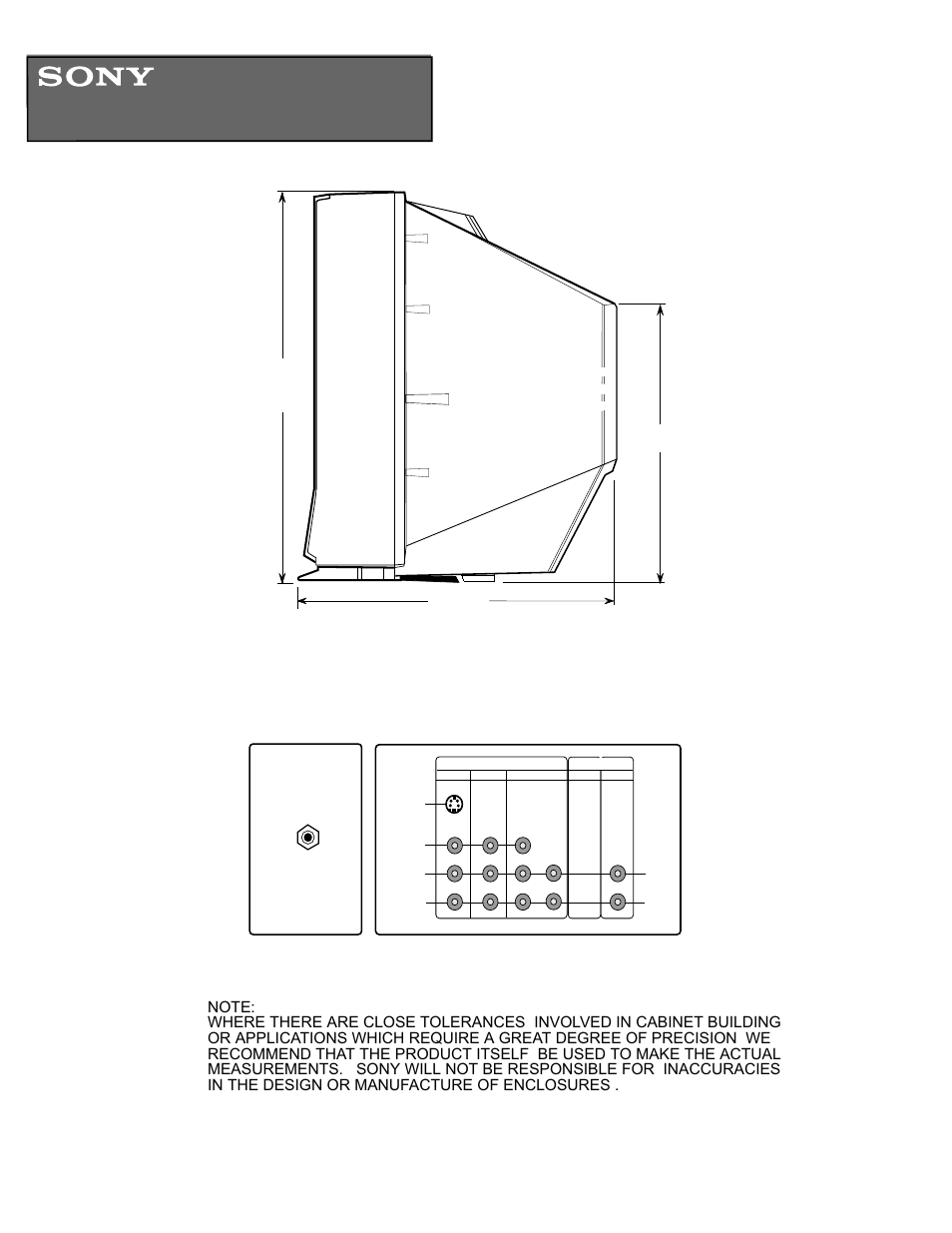 Sony KV-32FS12 User Manual | 1 page