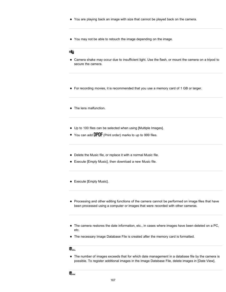 Sony DSC-W630 User Manual | Page 167 / 186