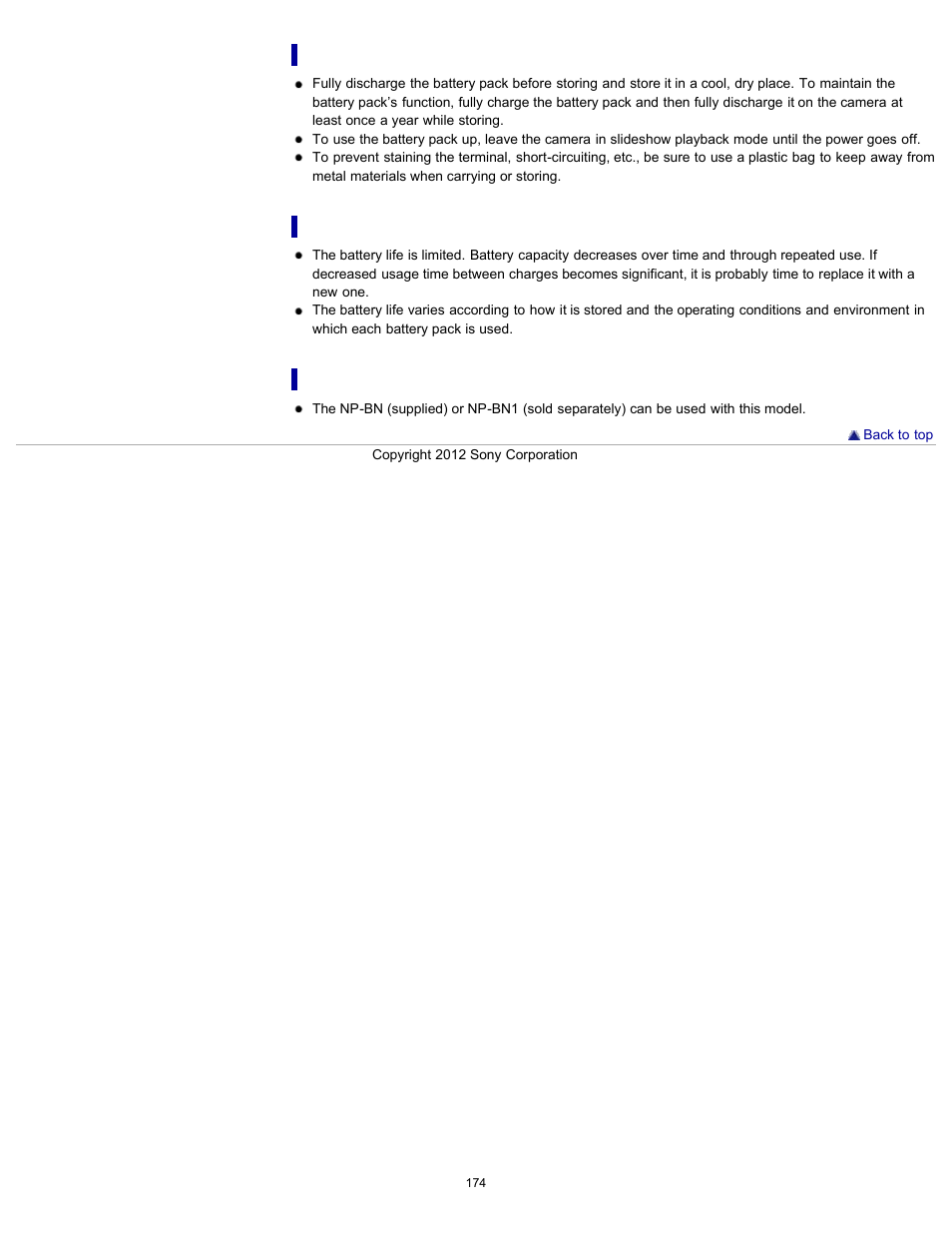Sony DSC-W630 User Manual | Page 174 / 186