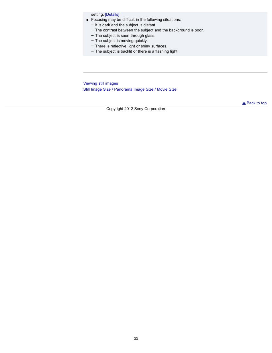 Sony DSC-W630 User Manual | Page 33 / 186
