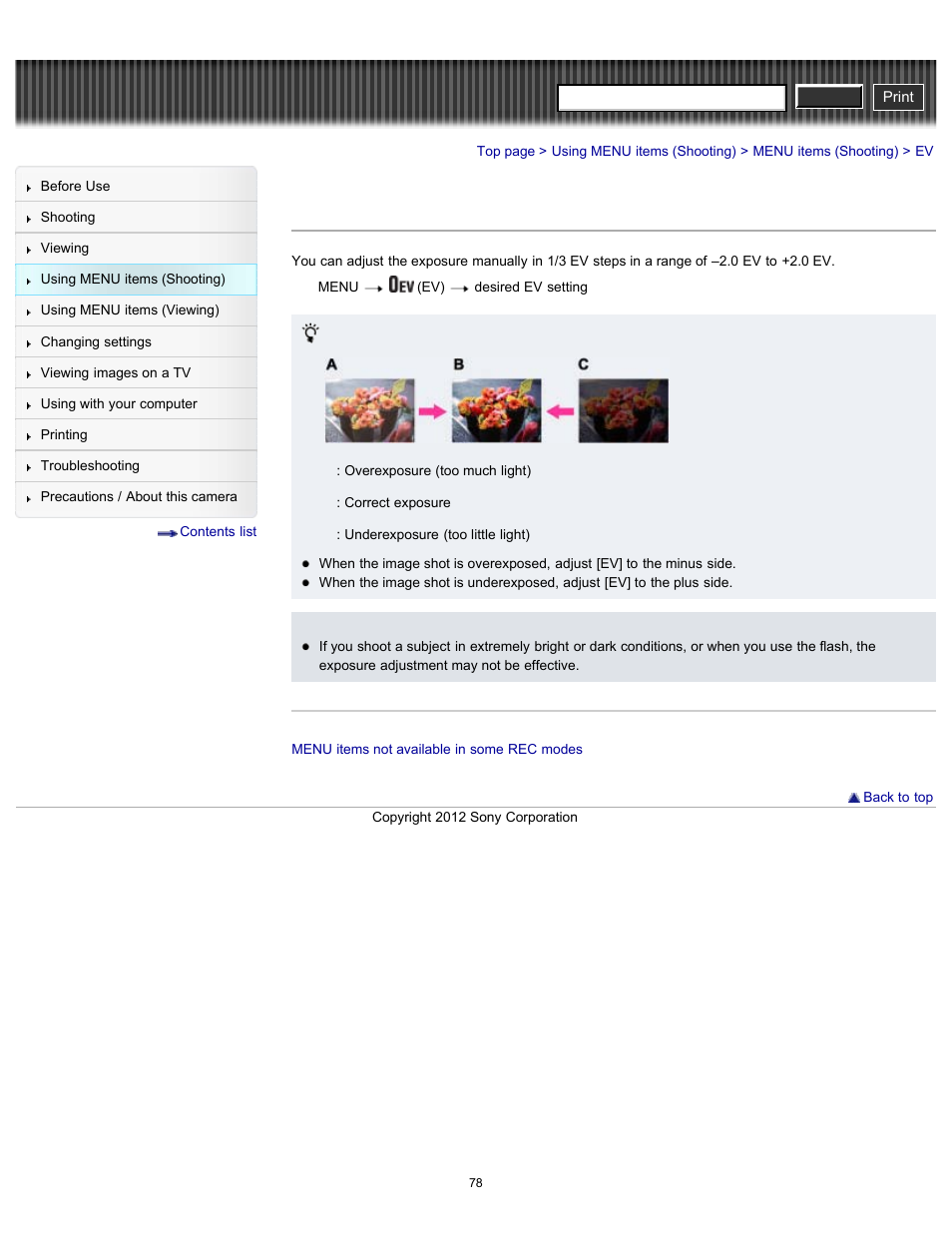 Cyber-shot user guide | Sony DSC-W630 User Manual | Page 78 / 186