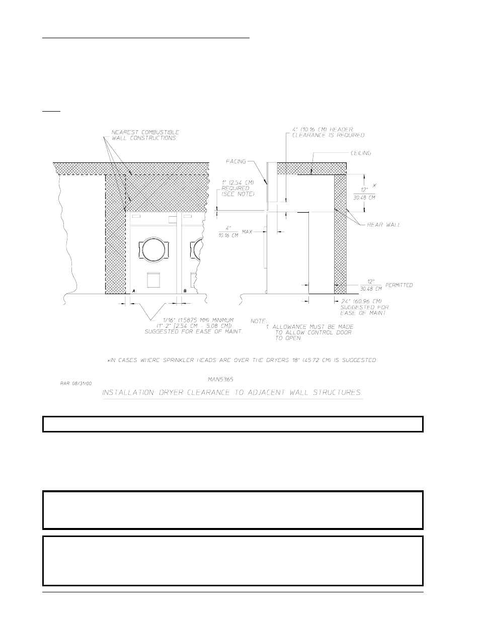 C. dryer enclosure requirements | American Dryer Corp. AD-758DV User Manual | Page 16 / 52