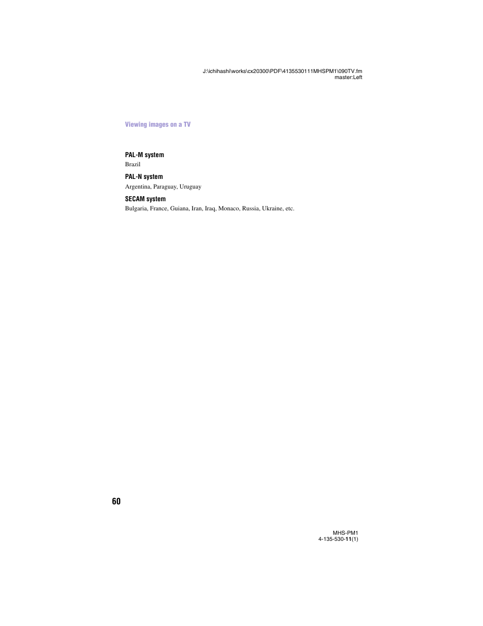 Sony bloggie  MHS-PM1 User Manual | Page 60 / 75