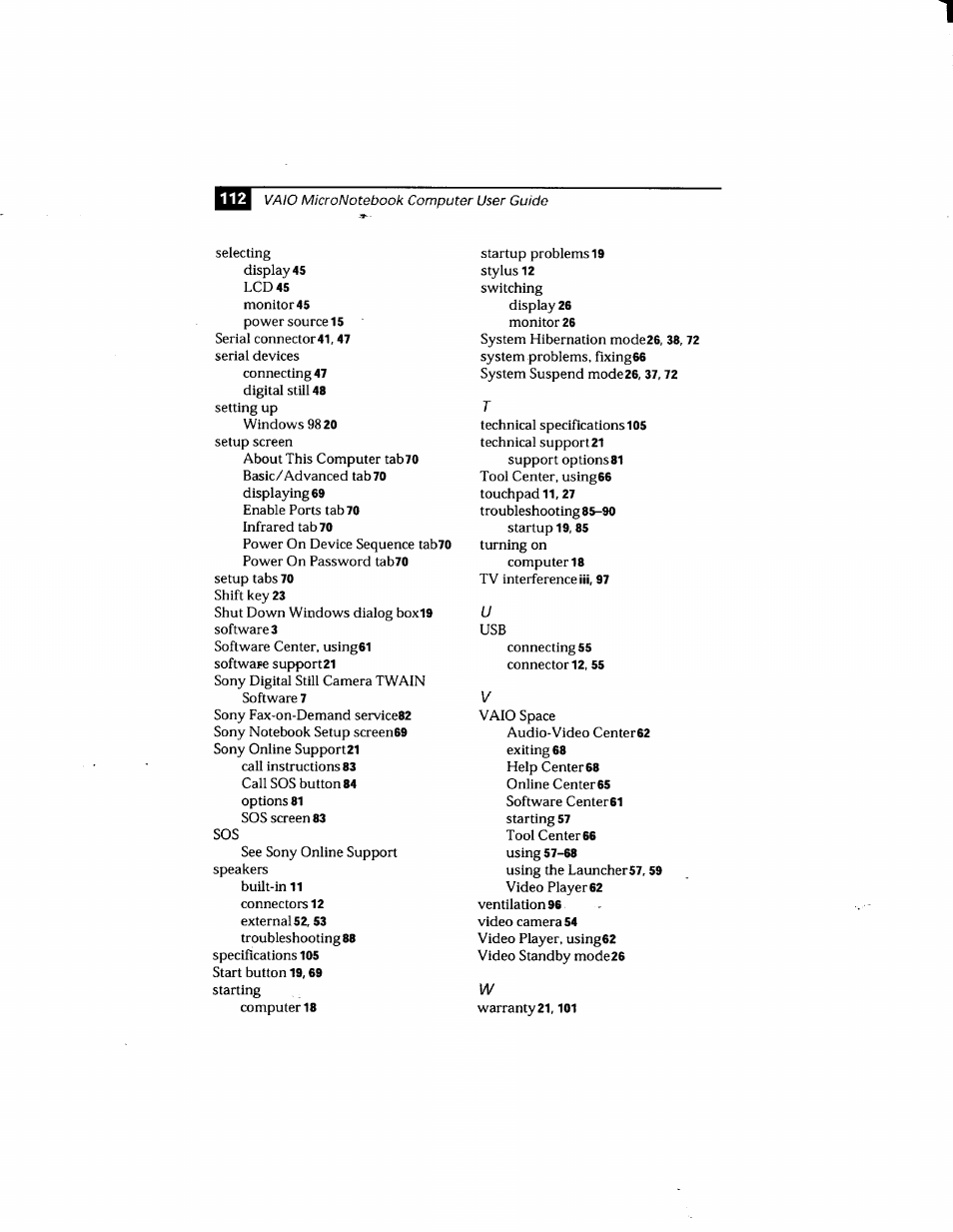 Sony PCG-505GX User Manual | Page 122 / 123