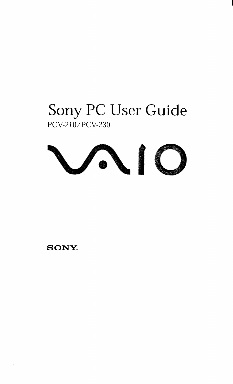 Sony PCV-230 User Manual | 164 pages