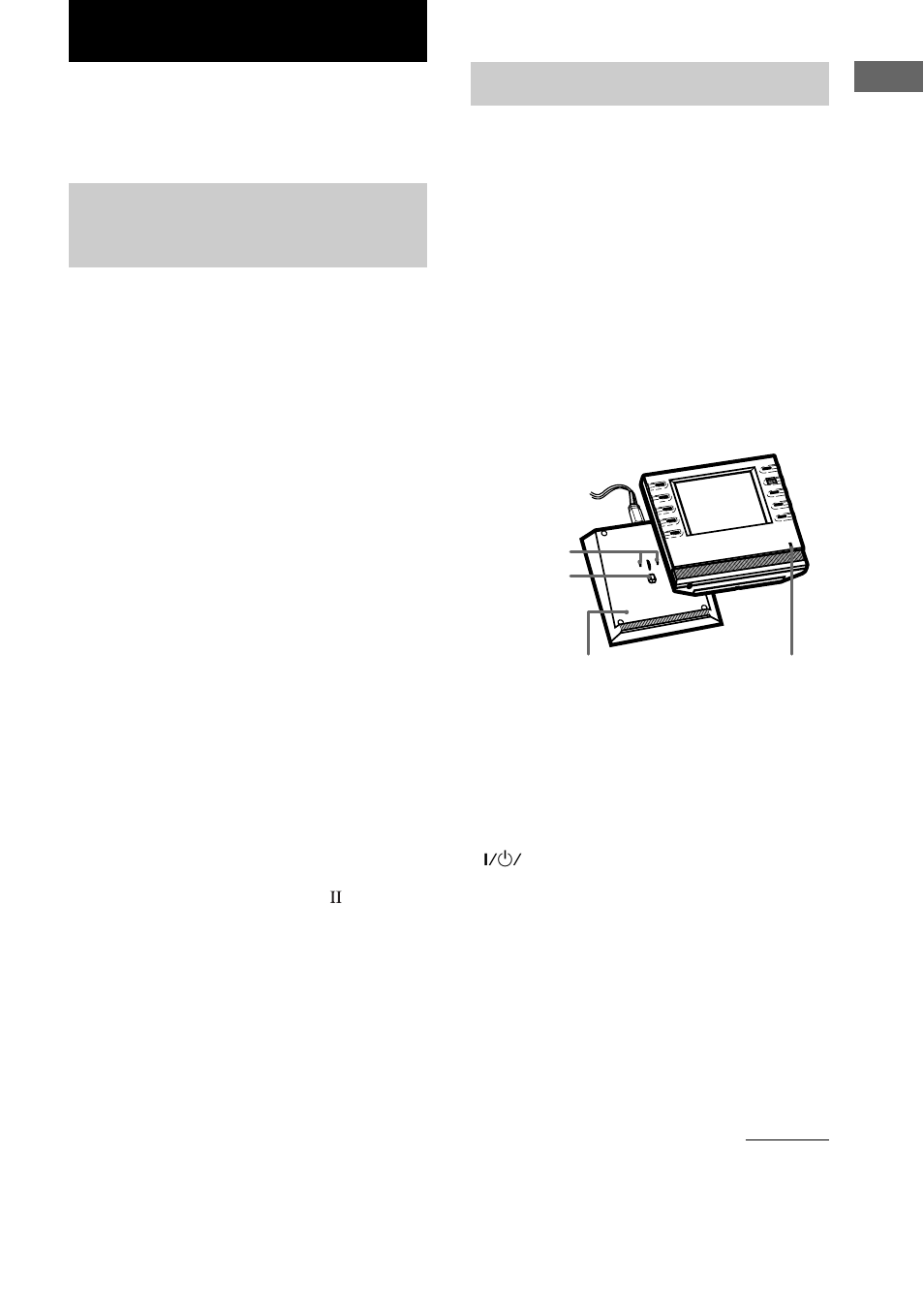 Compatible components and functions, Preparing the commander | Sony RM-TP2 User Manual | Page 5 / 41