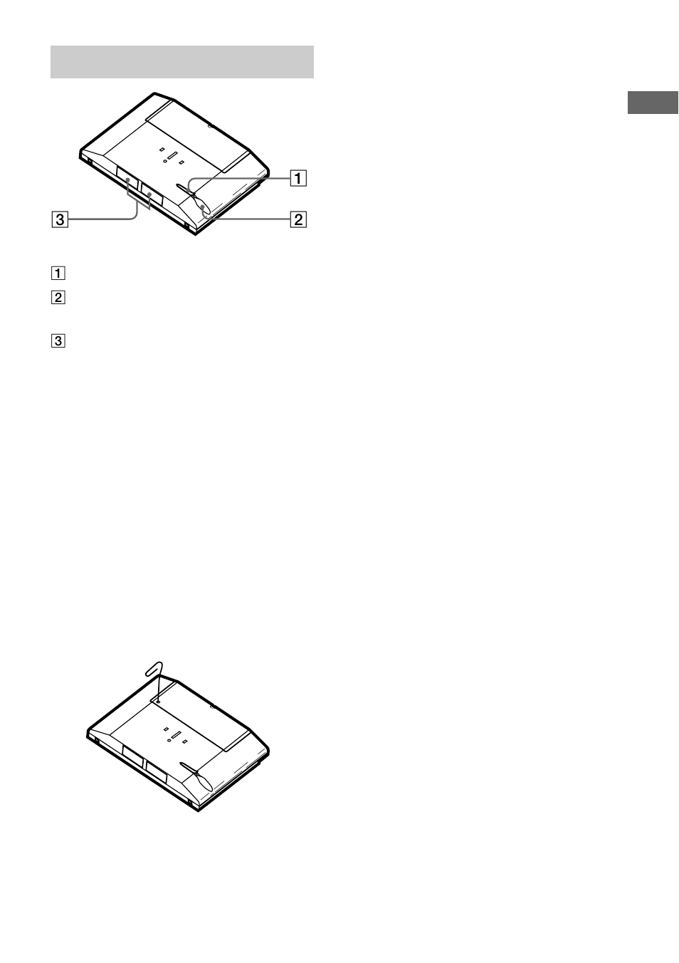 Rear panel | Sony RM-TP2 User Manual | Page 9 / 41