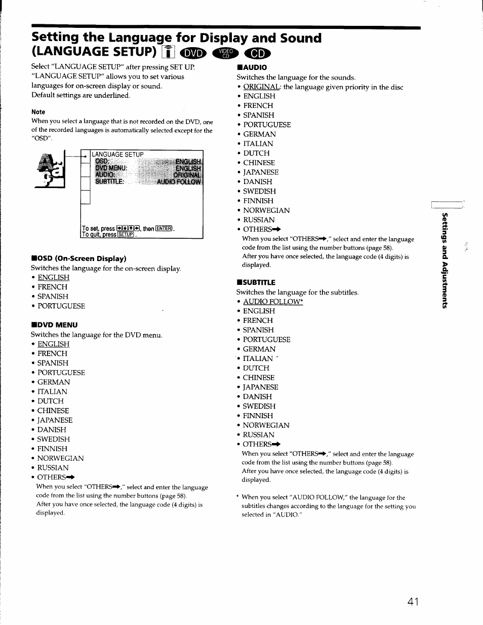 Sony DVP-S330 User Manual | Page 41 / 62