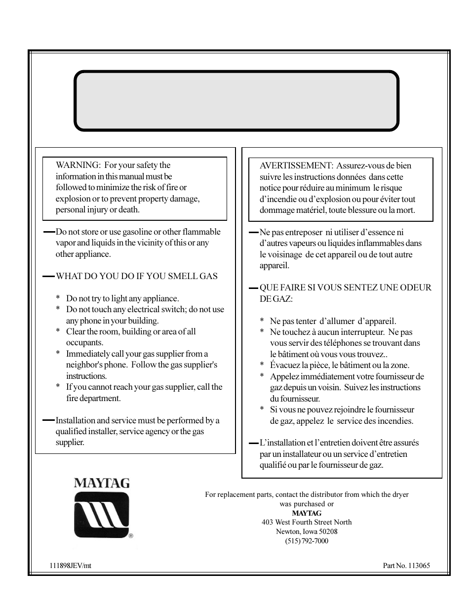 American Dryer Corp. MDG-75 User Manual | 66 pages