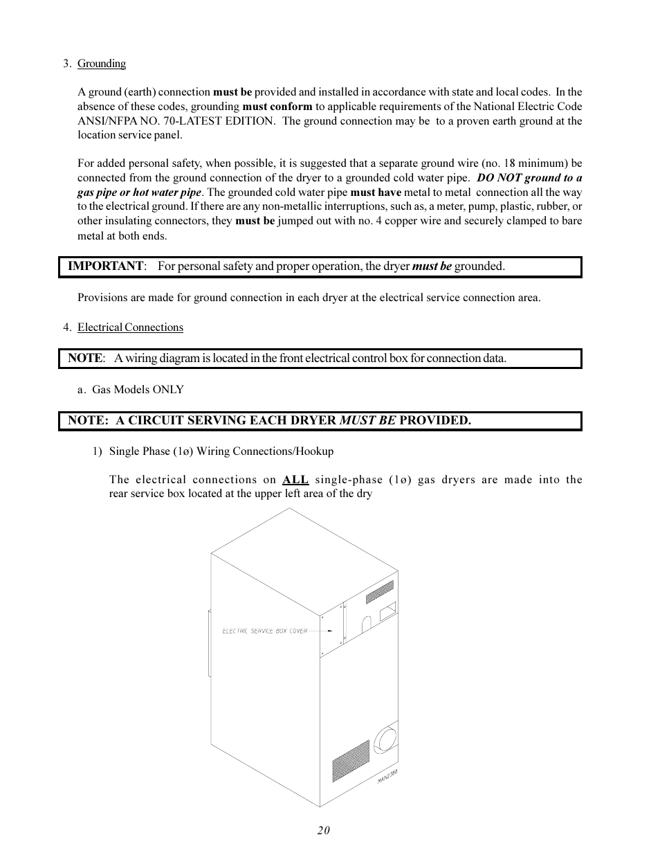 American Dryer Corp. MDG-75 User Manual | Page 24 / 66