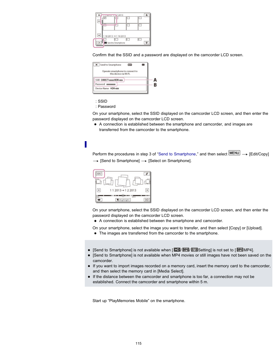 Sony HDR-PJ790V User Manual | Page 124 / 287