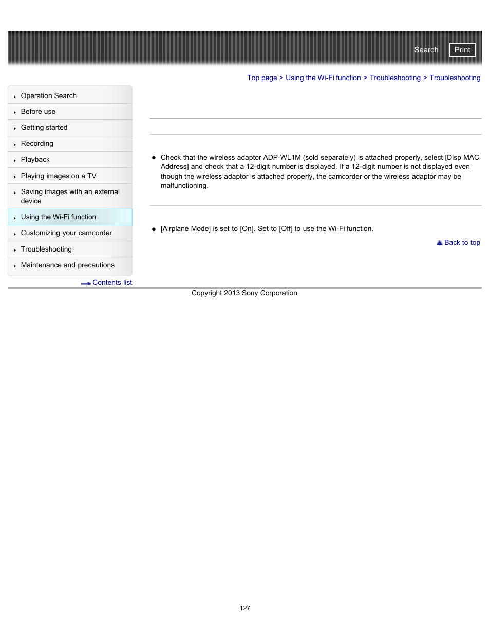 Troubleshooting, Handycam" user guide | Sony HDR-PJ790V User Manual | Page 136 / 287