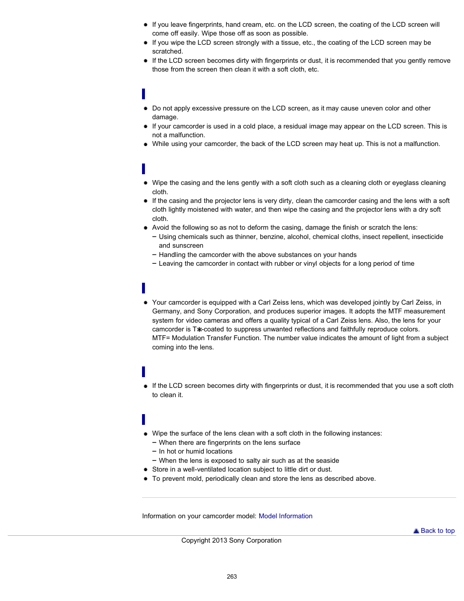 Sony HDR-PJ790V User Manual | Page 272 / 287