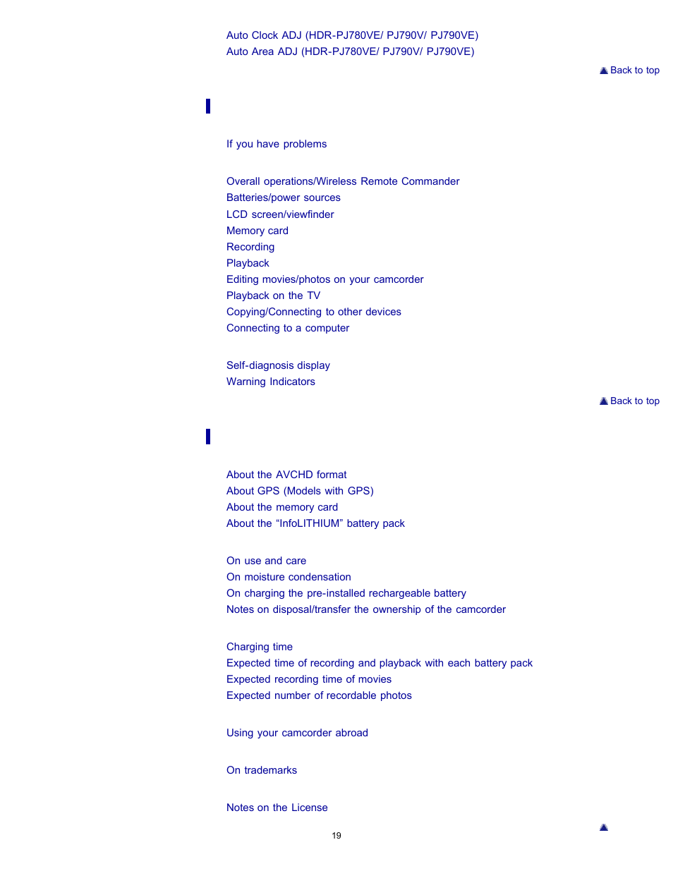 Sony HDR-PJ790V User Manual | Page 28 / 287