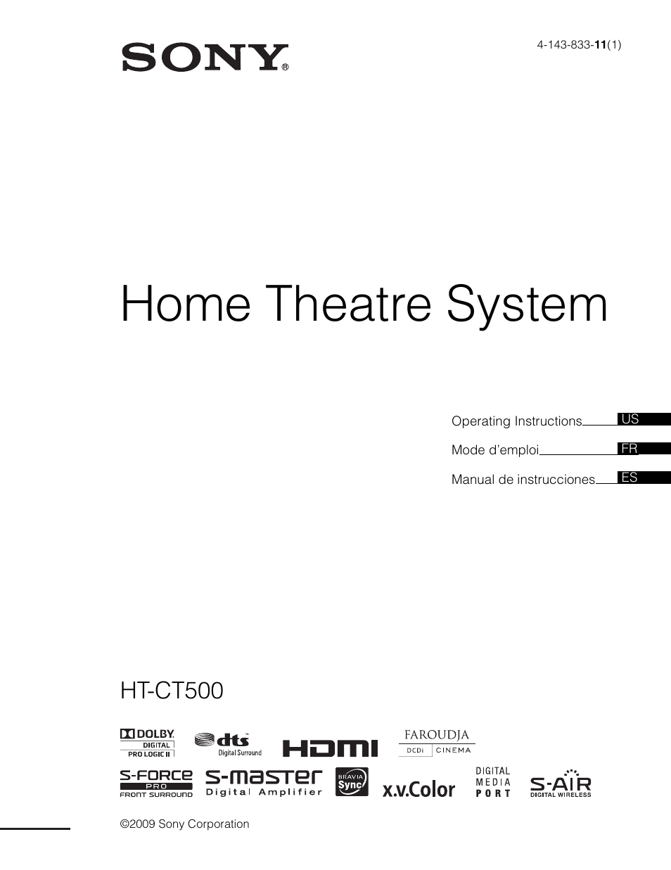 Sony HT-CT500 User Manual | 340 pages