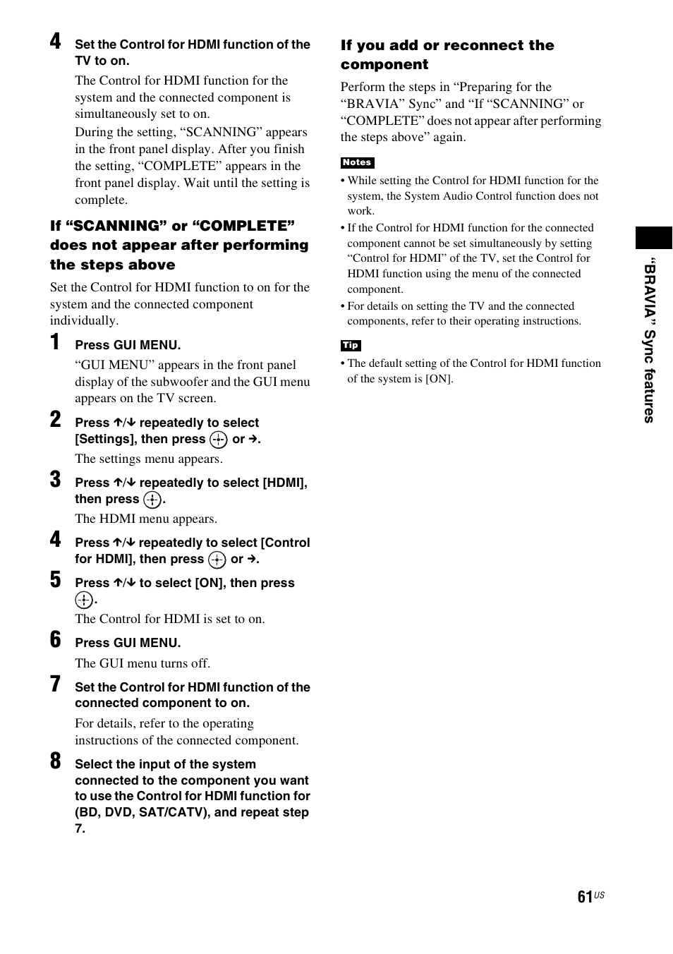 Sony HT-CT500 User Manual | Page 61 / 340