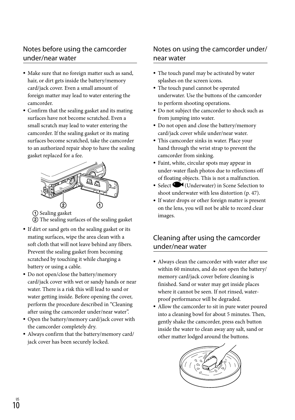 Sony HDR-GW77V User Manual | Page 10 / 199