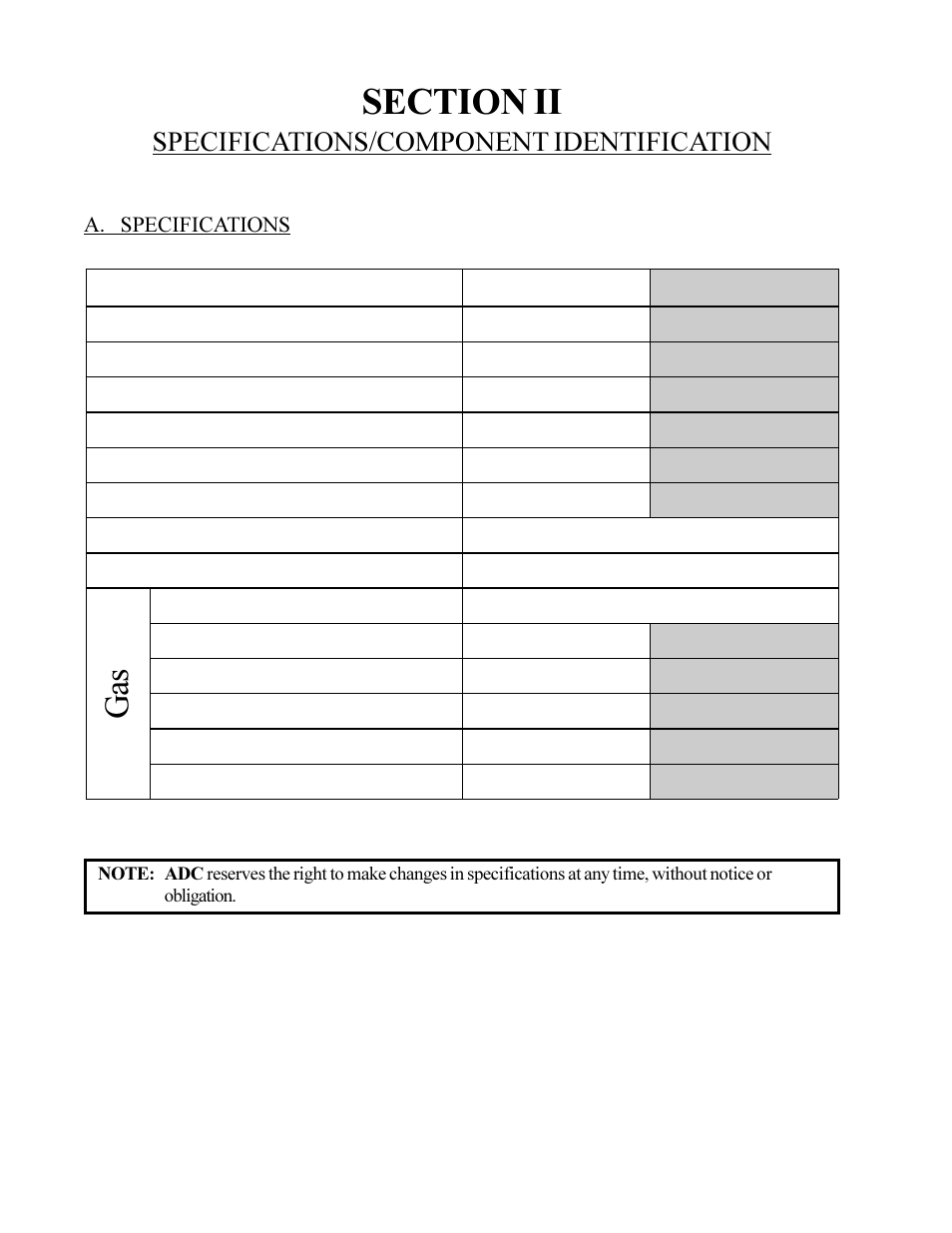 Specifications/component identification | American Dryer Corp. MLG-130DR (HSI) User Manual | Page 10 / 45
