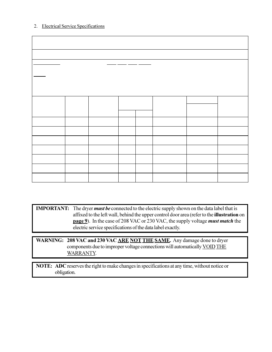 M lg-130dr (gas) | American Dryer Corp. MLG-130DR (HSI) User Manual | Page 25 / 45