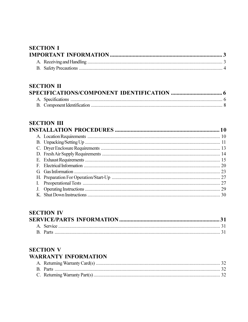 American Dryer Corp. MLG-130DR (HSI) User Manual | Page 5 / 45