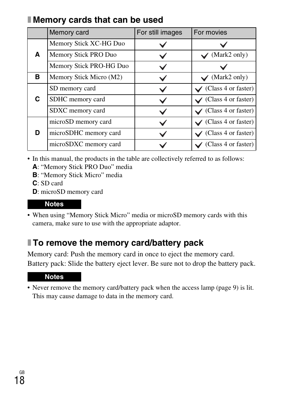 Sony DSC-RX10 User Manual | Page 18 / 120