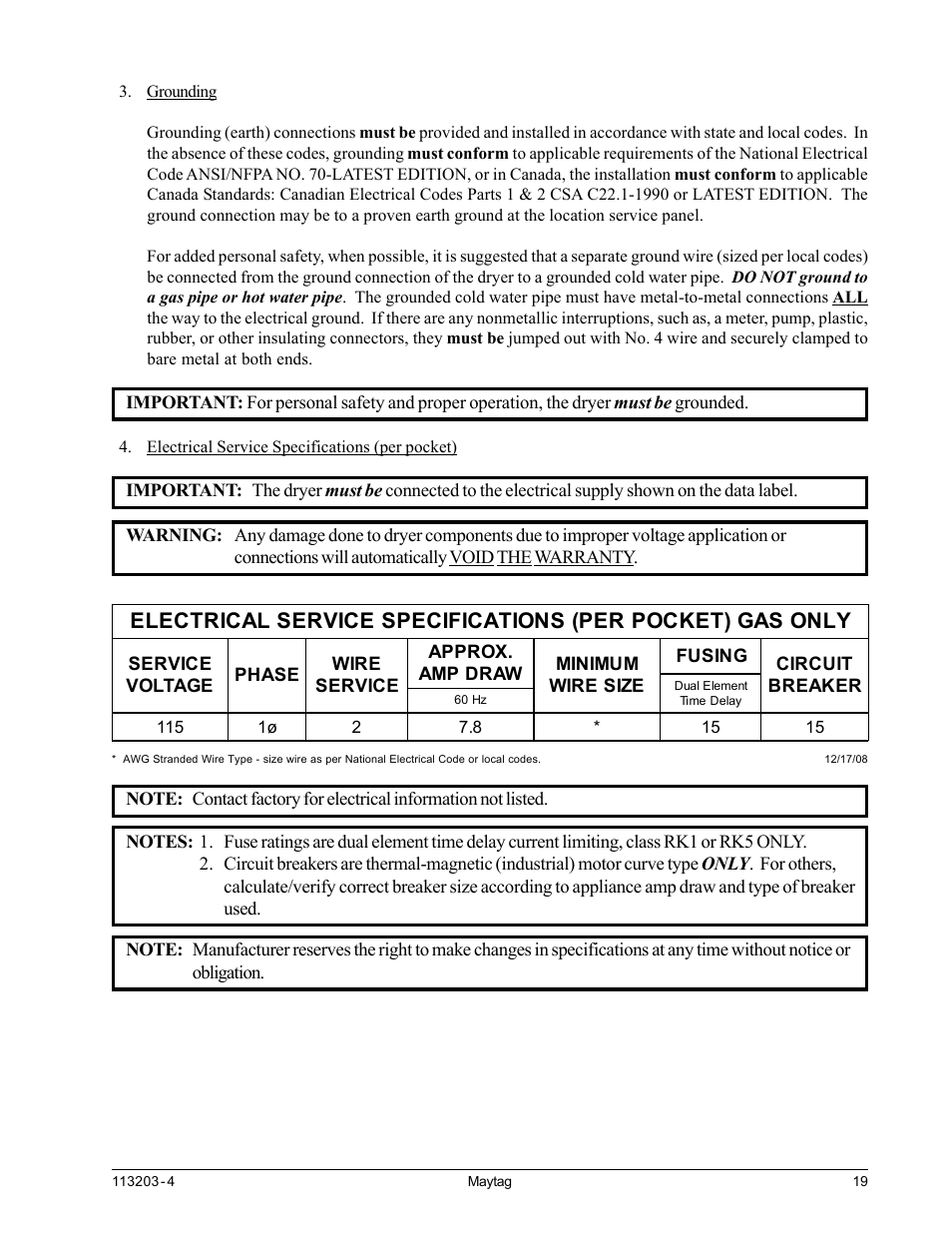 American Dryer Corp. MLG31PCB User Manual | Page 23 / 44