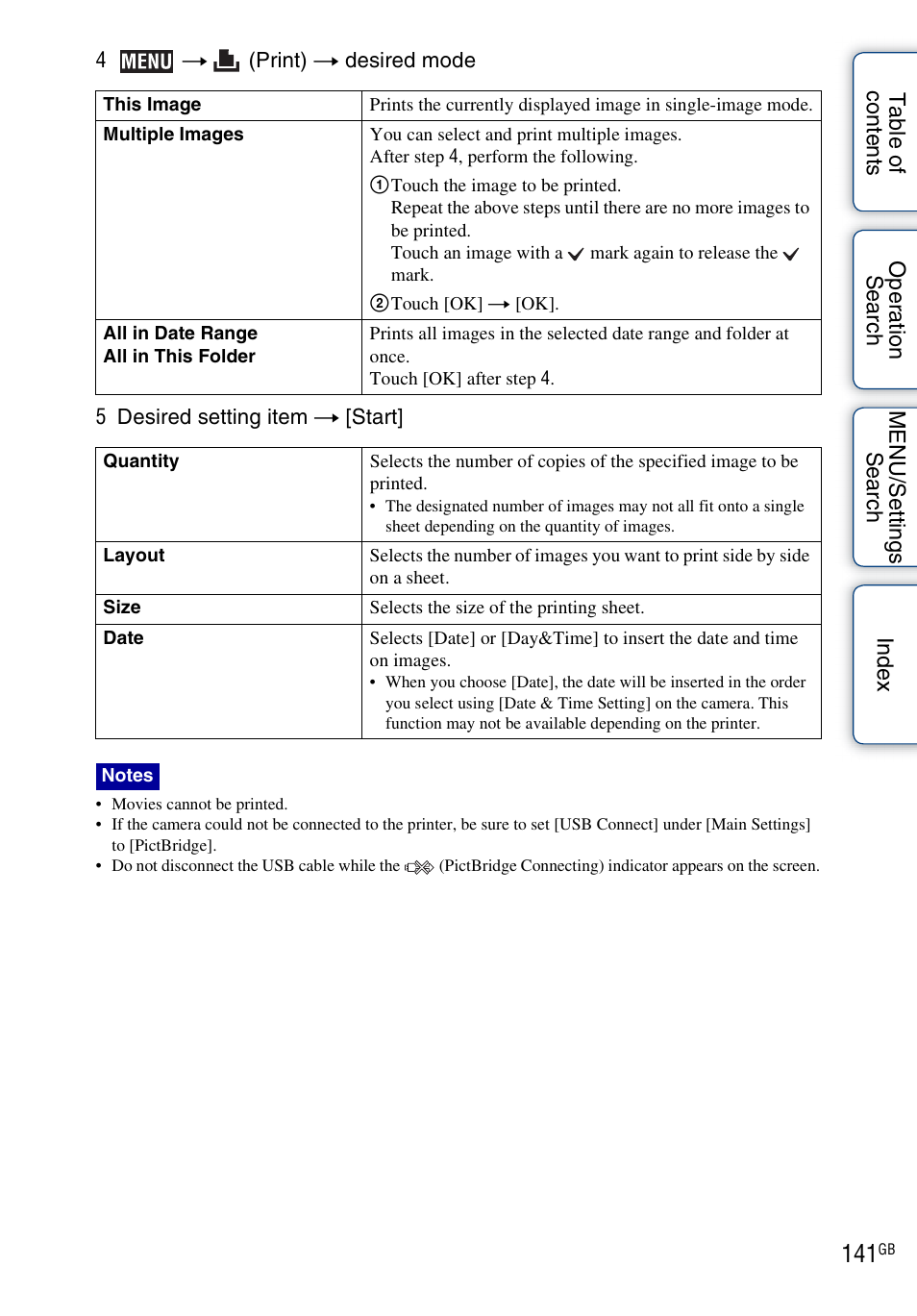 Sony DSC-TX7 User Manual | Page 141 / 168