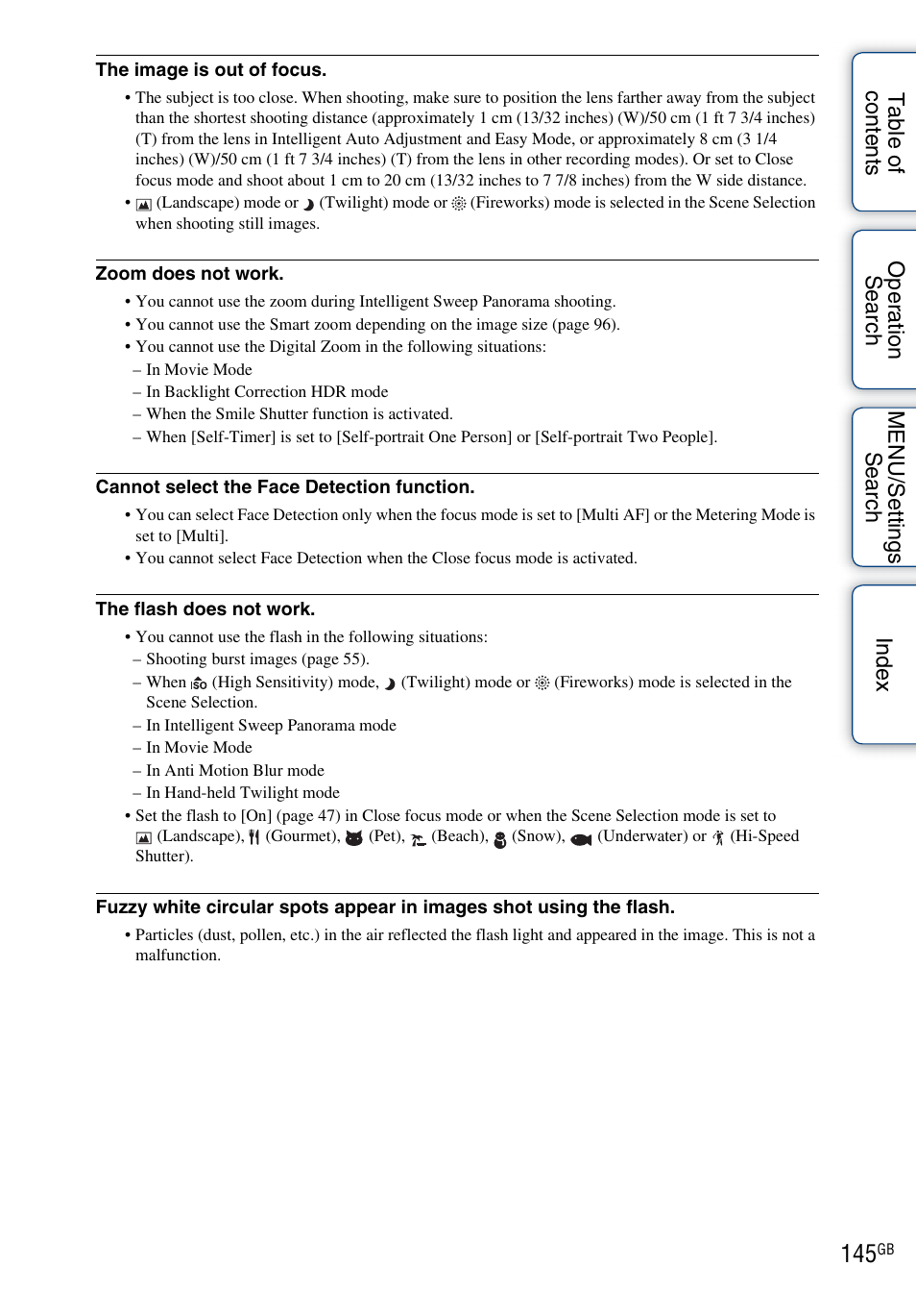 Sony DSC-TX7 User Manual | Page 145 / 168