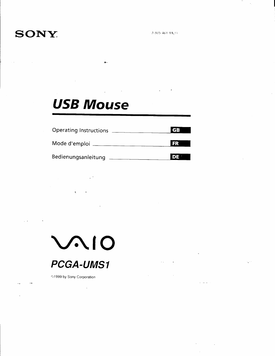 Sony PCGA-UMS1 User Manual | 56 pages