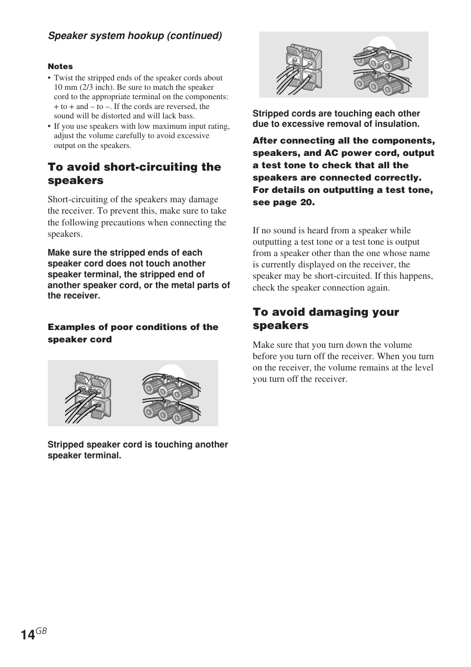 Sony STR-DE585 User Manual | Page 14 / 56