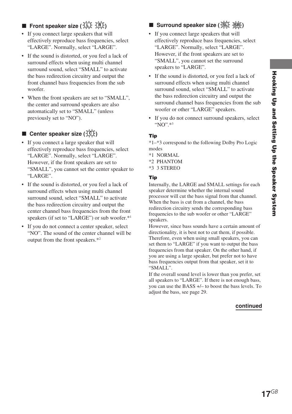 Sony STR-DE585 User Manual | Page 17 / 56