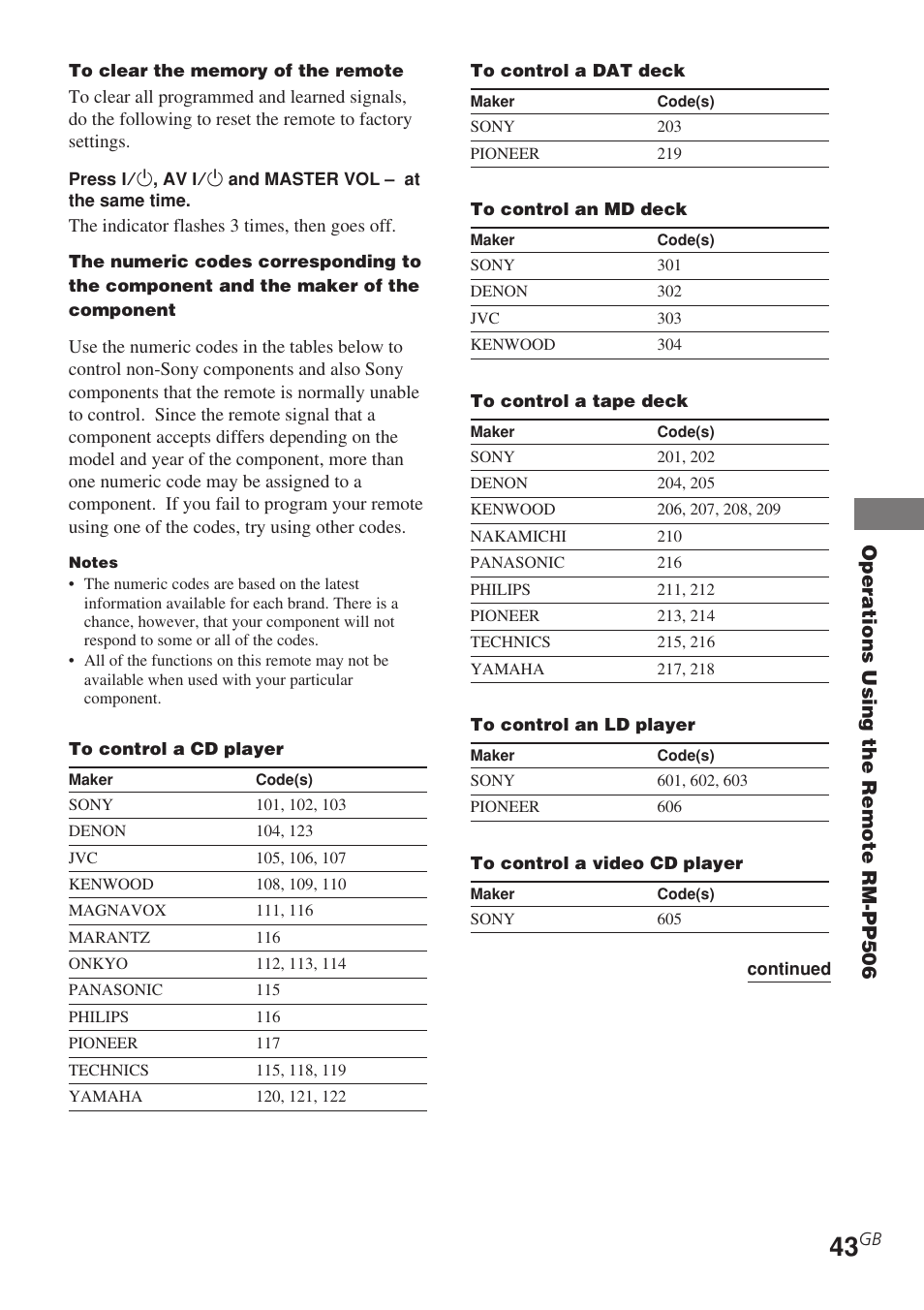 Sony STR-DE585 User Manual | Page 43 / 56
