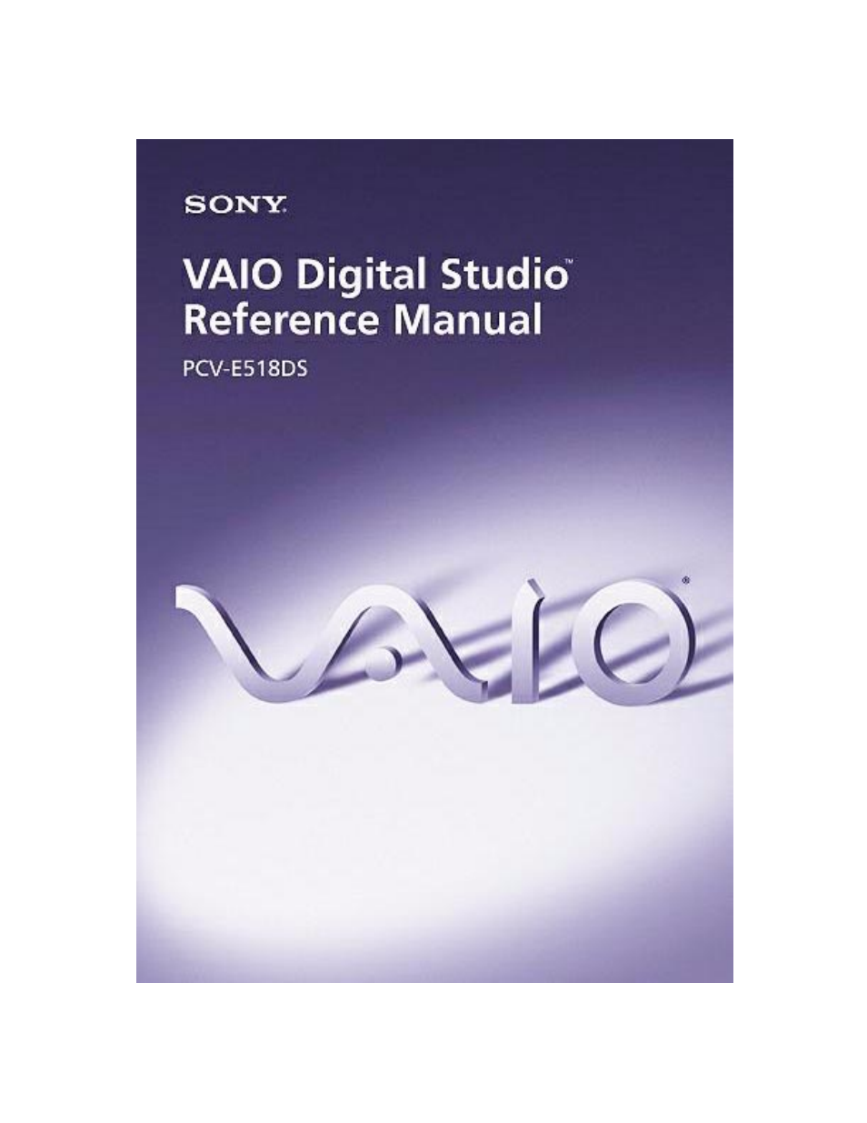 Sony PCV-E518DS User Manual | 114 pages