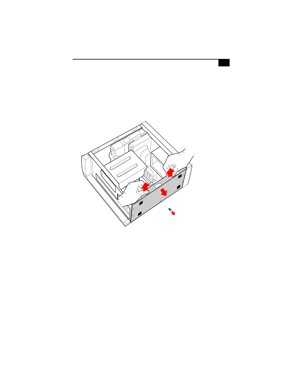 Removing the bottom panel, L (see | Sony PCV-E518DS User Manual | Page 33 / 114