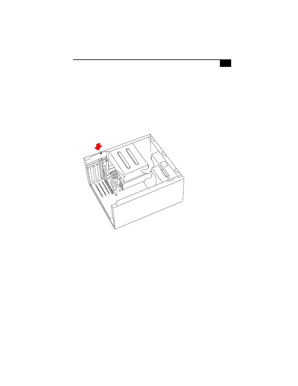 Covering an open i/o slot, Covering, An open i/o slot | Sony PCV-E518DS User Manual | Page 51 / 114
