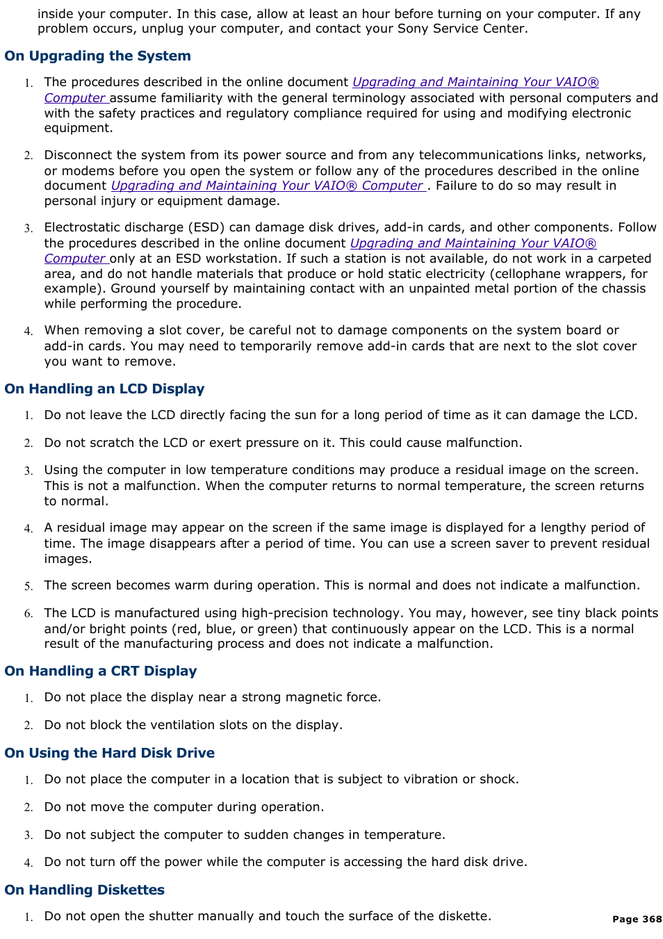 Sony PCV-R547DS User Manual | Page 368 / 514