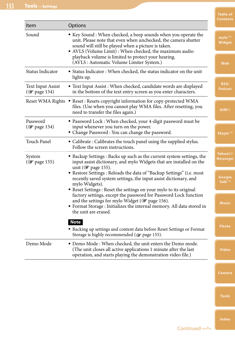 Sony COM-2 User Manual | Page 153 / 270