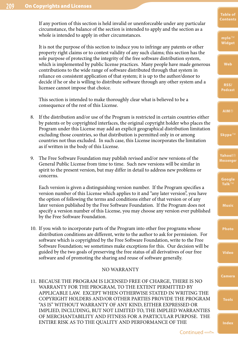 Sony COM-2 User Manual | Page 209 / 270