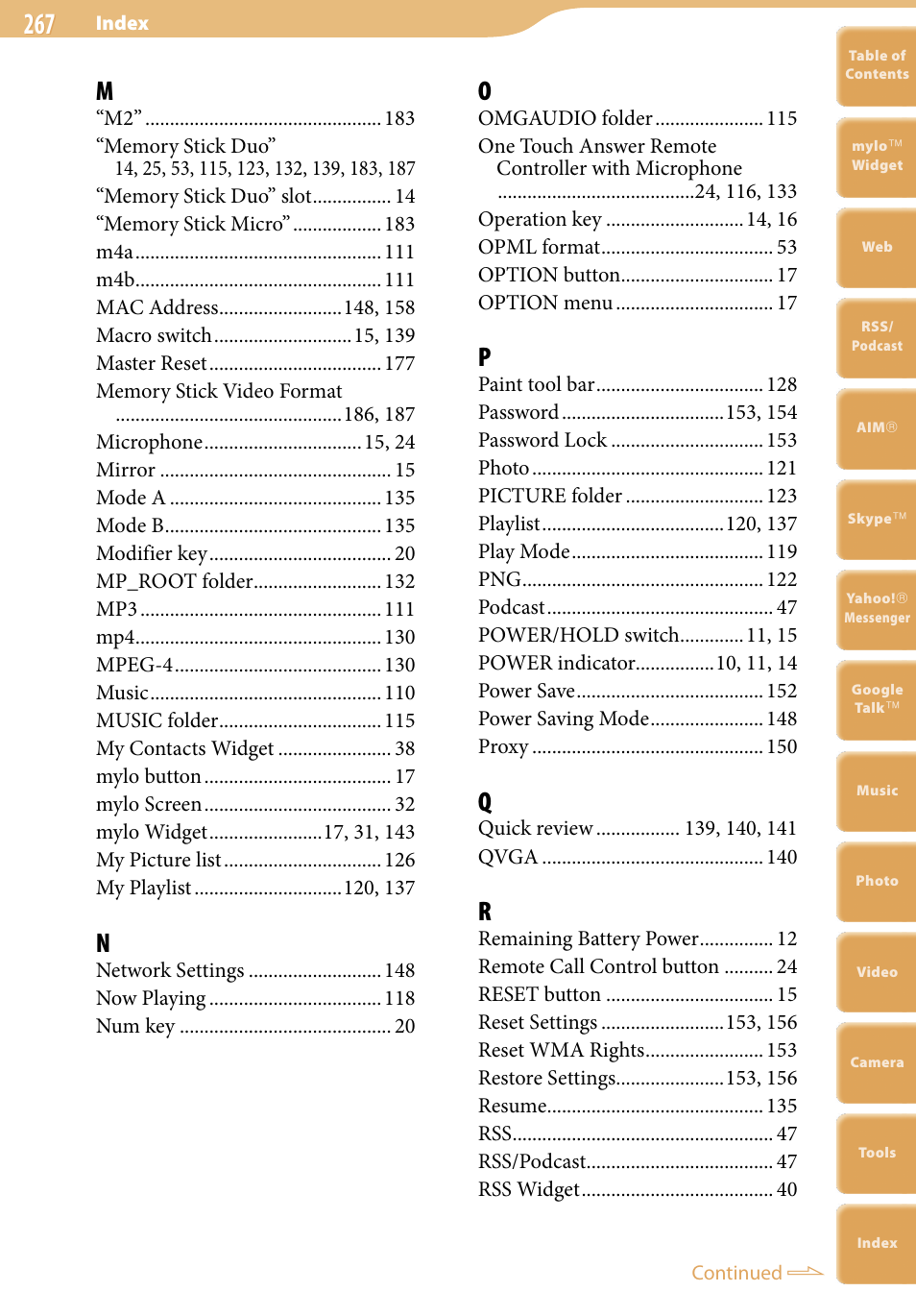 Sony COM-2 User Manual | Page 267 / 270