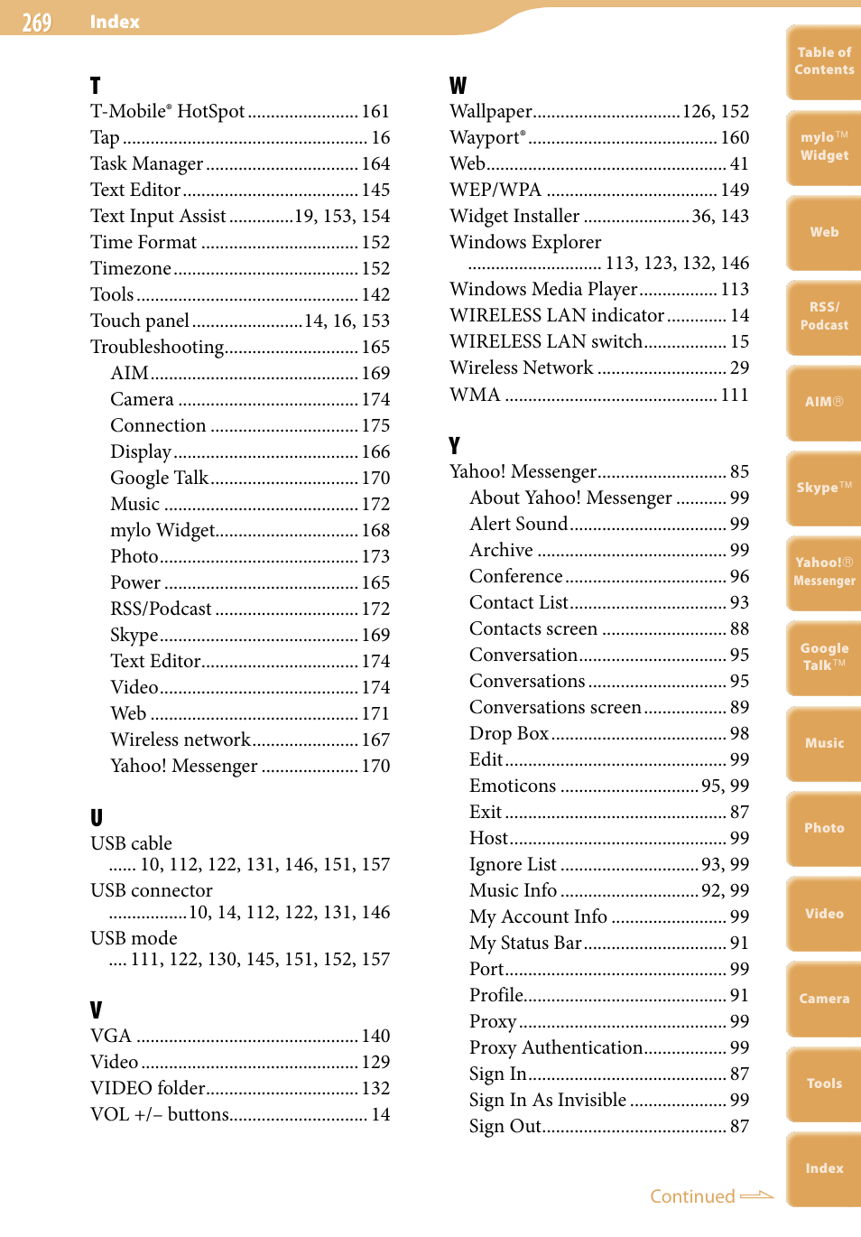 Sony COM-2 User Manual | Page 269 / 270