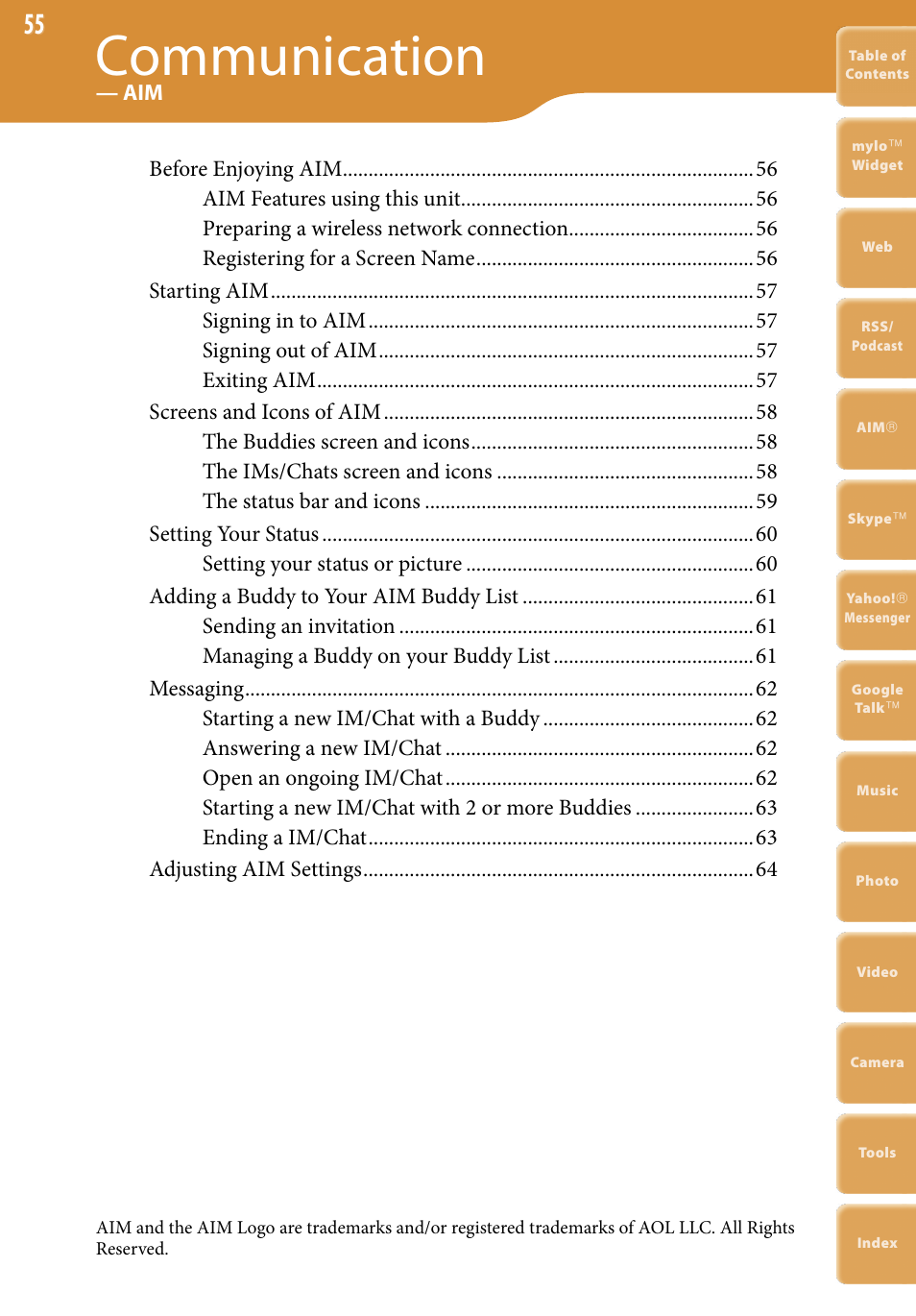 Communication | Sony COM-2 User Manual | Page 55 / 270